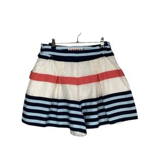 Cooper striped wide leg shorts